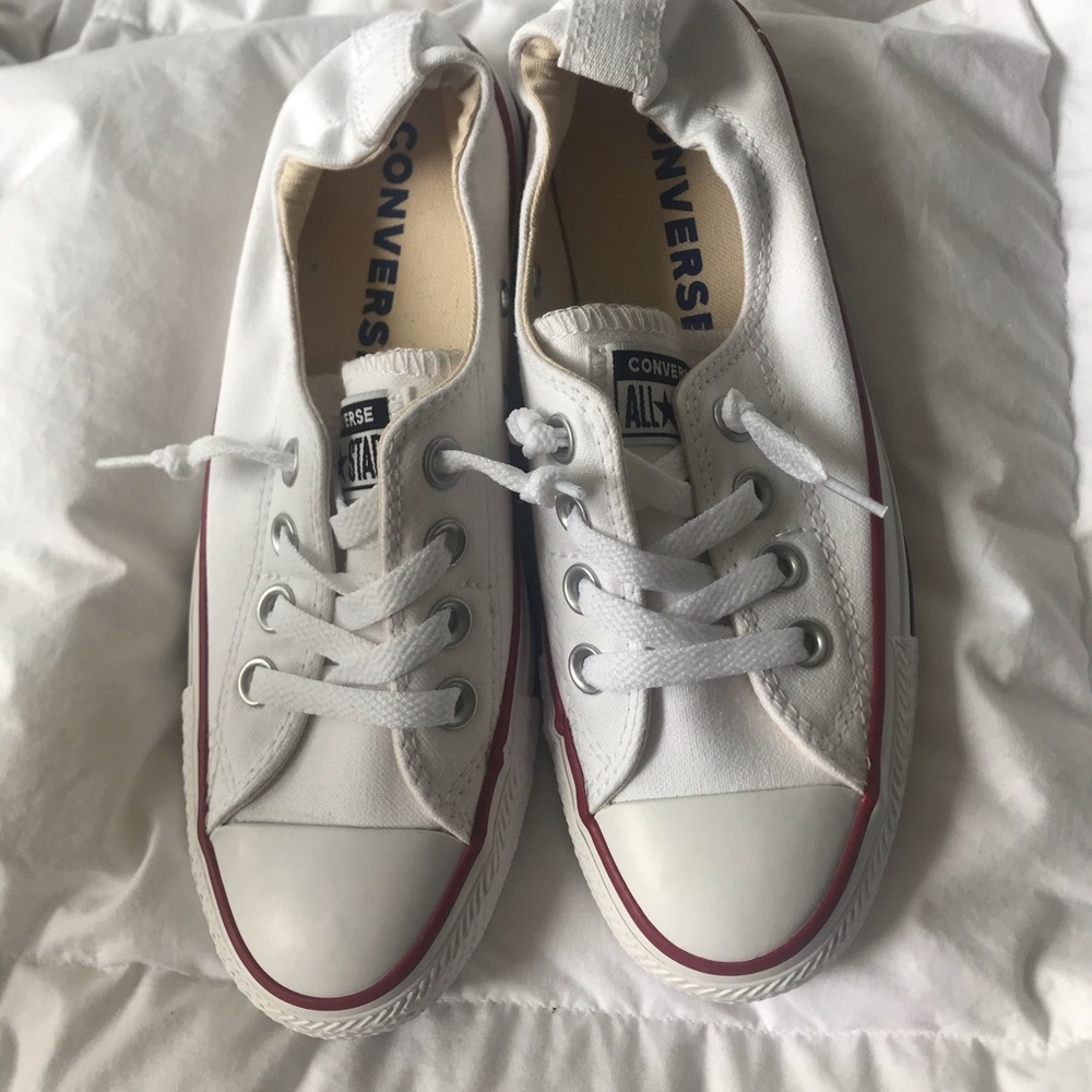BRAND NEW ct shoreline slip white converse